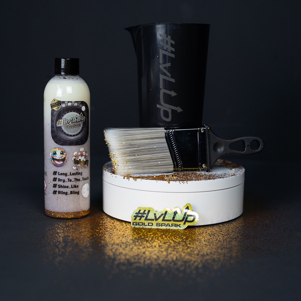 LvLup - Tireshine 250ml - Gold Glitter Edition