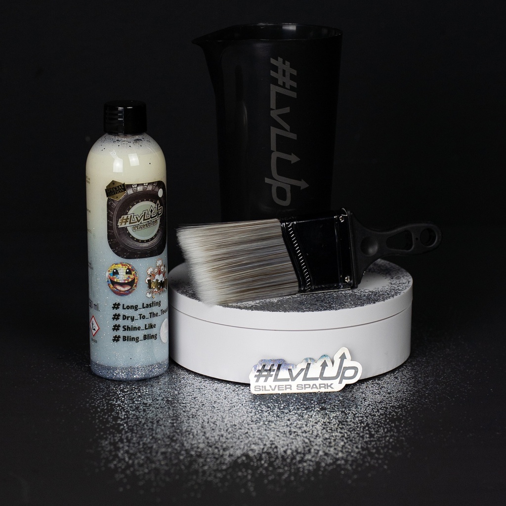 LvLup - Tireshine 250ml - Silver Glitter Edition