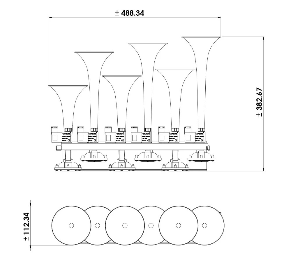 Basuri Baby Shark Air Horn 6.0 12/24V - 26 Melodies