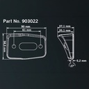 Angle Mounting Bracket for IZE LED Roof Light