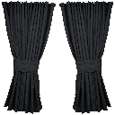 Nedking Side Curtains | Alcantara / Suède Look | 95cm