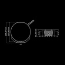 Siberia Skylord 2.0 9" Full LED Driving Light - White