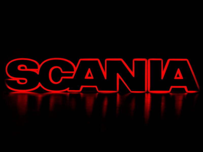 LED Lightbase for Scania Grille logo | Red