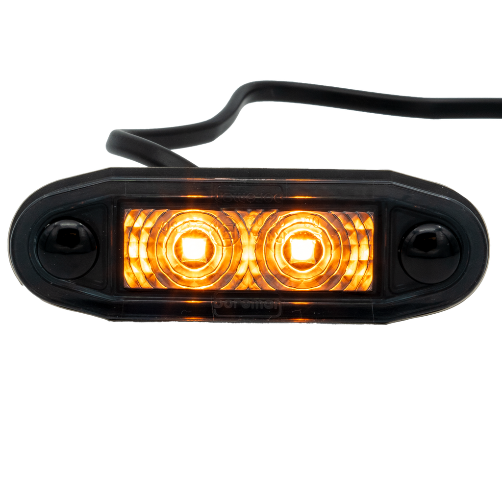 (ORANJE smoke lens) (EASY-FIT) Boreman Easy-Fit LED positielicht  12-24V