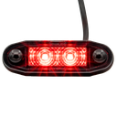 (ROOD smoke lens) (EASY-FIT) Boreman Easy-Fit LED positielicht  12-24V