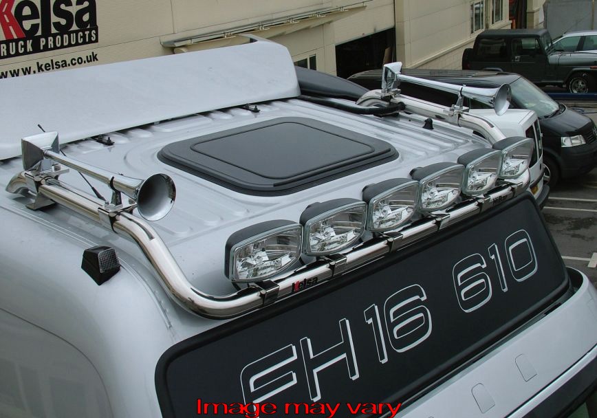 Stainless Steel HiBar for Volvo FM/FH2&3 Globetrotter XL | Wide Model | Drop-Down