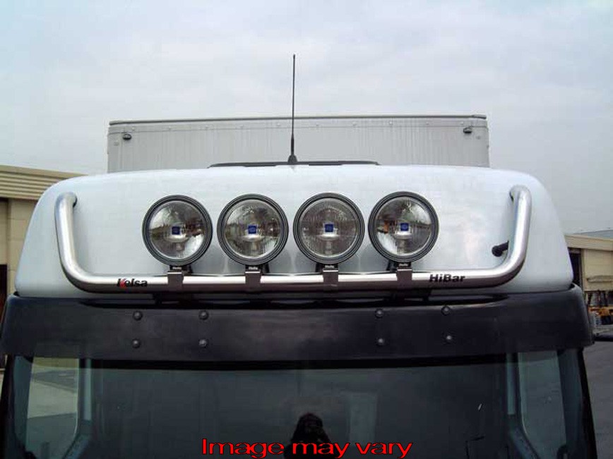 Stainless Steel HiBar for Mercedes Atego / Axor High Sleeper Cab | Visor Model