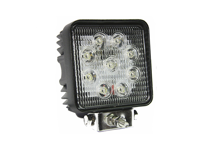 LED achteruitrij/werklamp vierkant 110x128mm 2500 lumen 27W 10-30v
