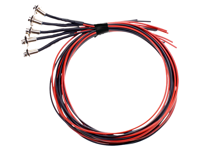 LED mini inbouwspot 24V - Rood - 5 stuks