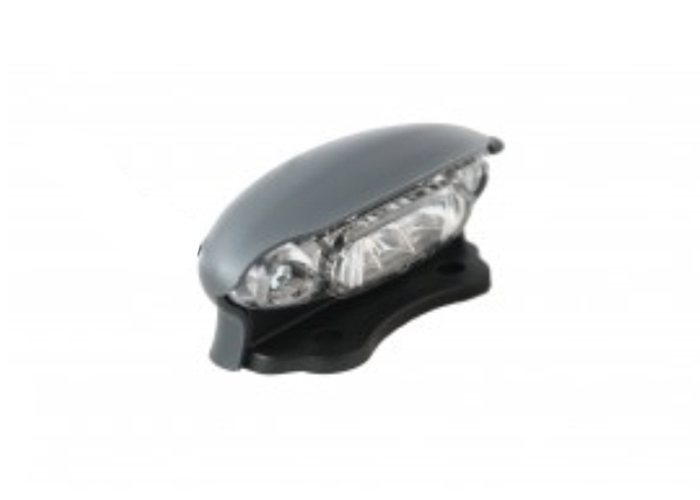 Kentekenplaat verlichting LED zwart rond huis 12-24v 87x39mm