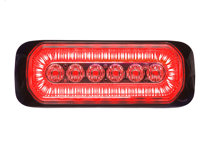 LED flitser 6-LED 12-24V oranje/rood