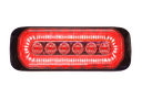 LED flitser 6-LED 12-24V oranje/rood