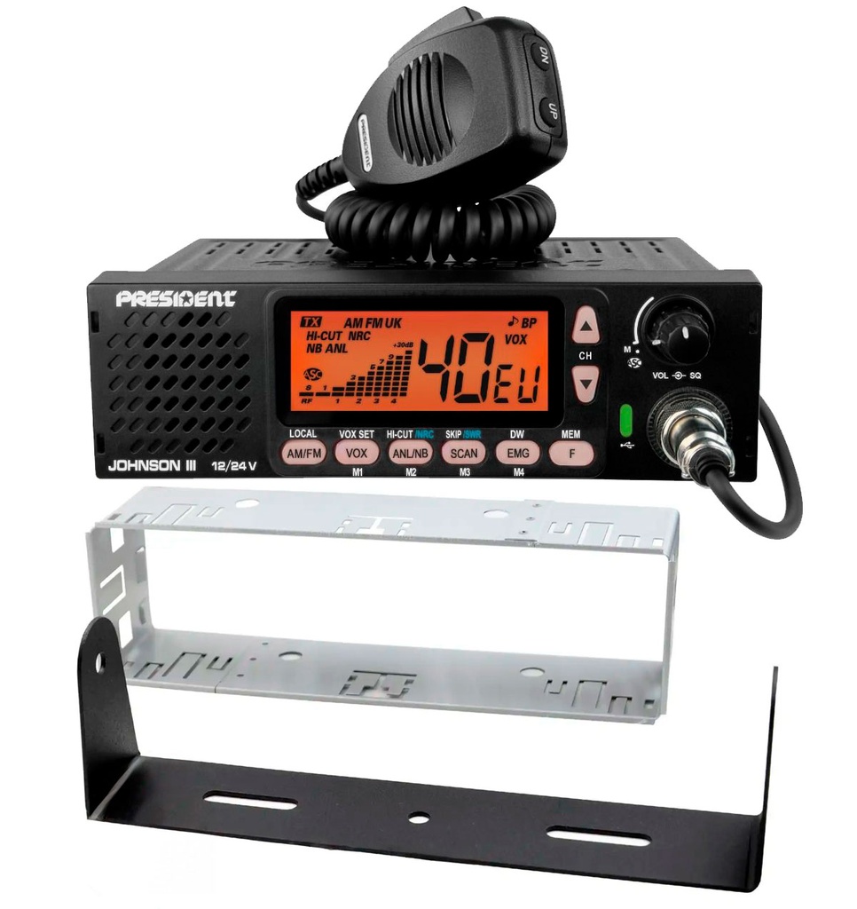 CB President Johnson III met DIN Frame 12/24V