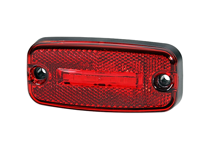 Markeringslamp LED met 0,5m kabel Hella (ROOD)