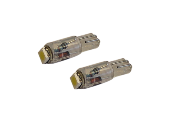 Set (2) wedge T5 LED wit 12/24v 10 lumen