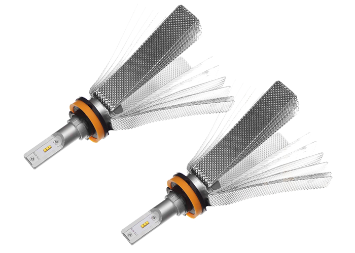 H11 LED set (2 lampen) 12-24volt canbus 2500Lm per lamp