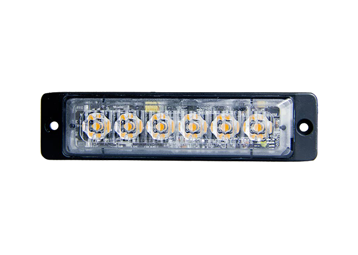 Flitser 6 LED oranje 12-24V
