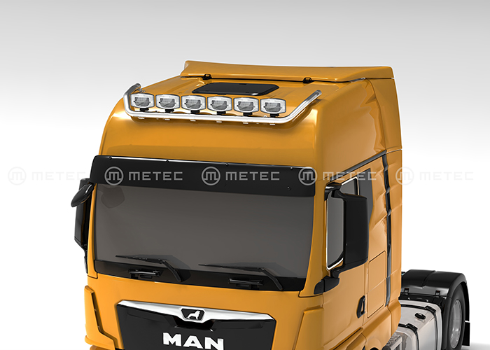 Stainless Steel Roof Light Bar "WIDE" for MAN TGX GX & GM 2020