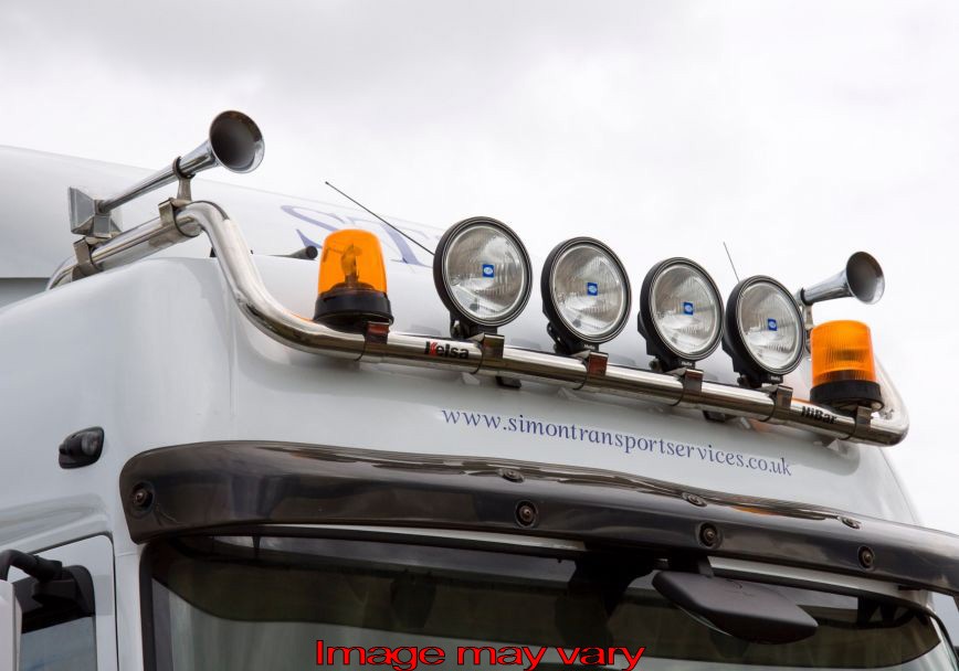 Stainless Steel HiBar for Renault Premium Privilege / High Roof Sleeper Cab | Drop-Down