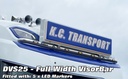 Stainless Steel VisorBar for NGD DAF XF, XD & XG | 5 White LEDs