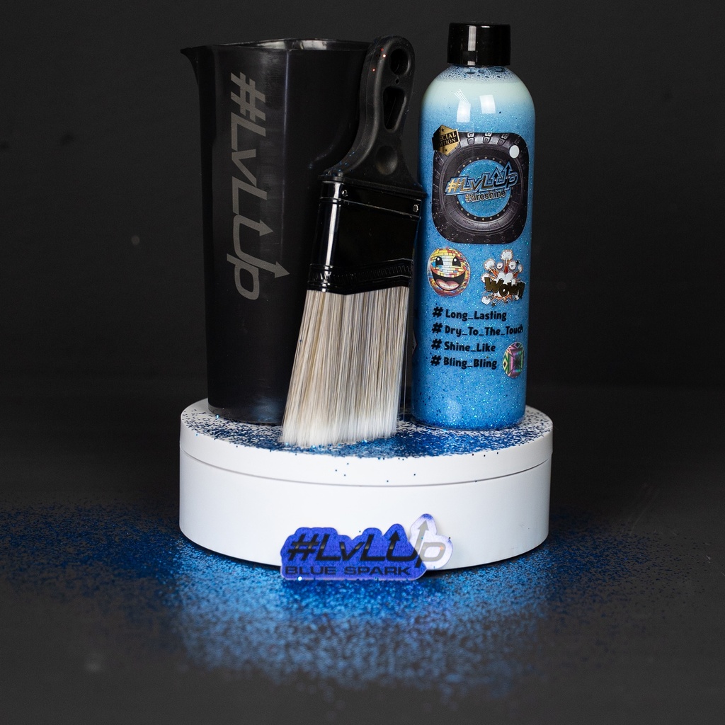 LvLup - Tireshine 250ml - Blue Glitter Edition