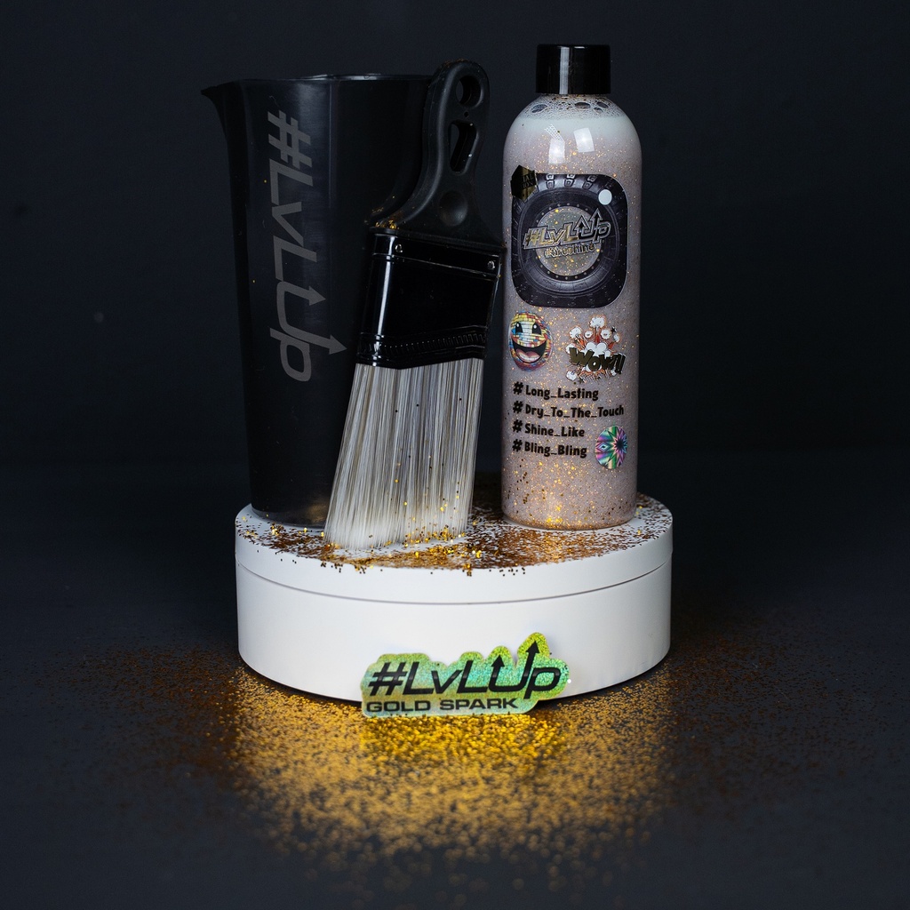 LvLup - Tireshine 250ml - Gold Glitter Edition