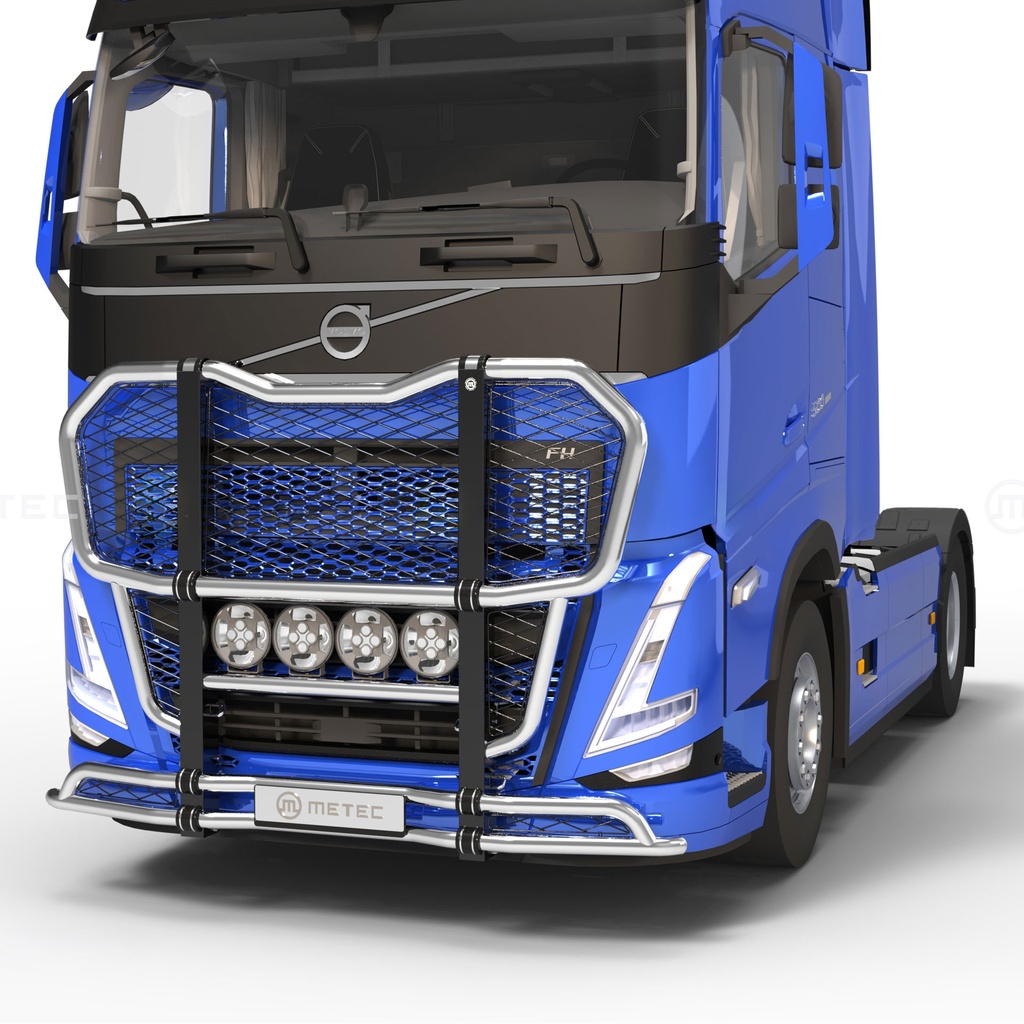 Metec RVS Bullbar "Cattleguard" voor Volvo FH4/FH4B