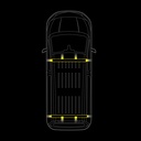 Cruise Light C-rack - KIA PV5 - 2 Racks / 4 Endcaps / 4 Warning Lights