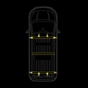 Cruise Light C-rack - KIA PV5 - 3 Racks / 4 Endcaps / 4 Warning Lights