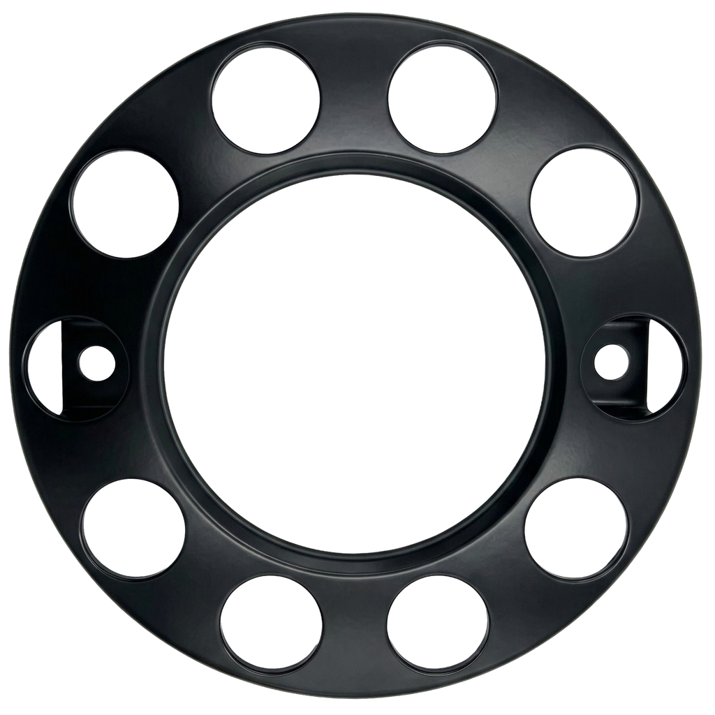 Open Center Wheel Nut Protector Ring 22.5" for Steel Rims | 10x335mm | Black Edition