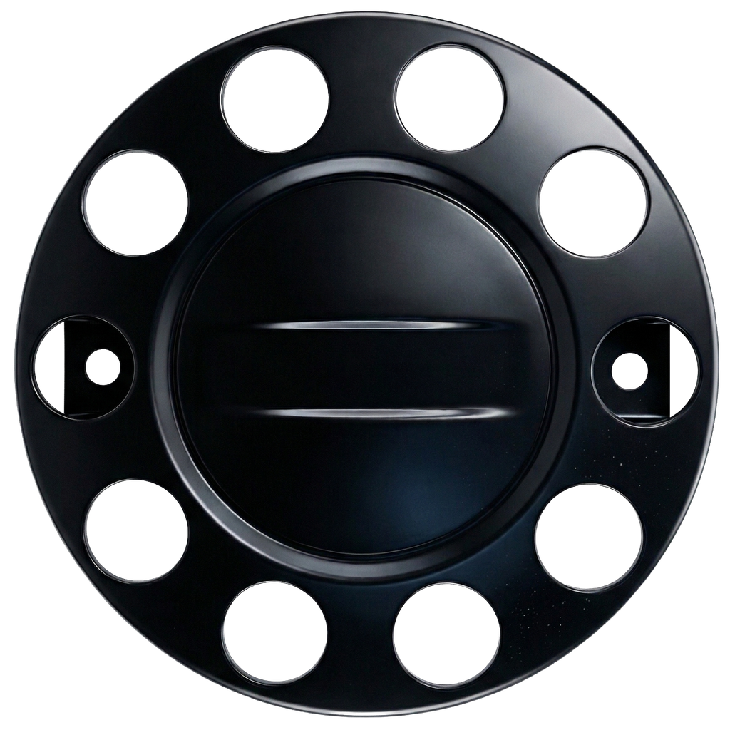 Closed Center Wheel Nut Protector Ring 22.5" for Steel Rims | 10x335mm | Black Edition