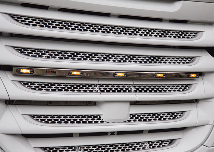 (RVS) (DLEDS01/A) RVS LedBar Oranje voor Daf XF 106