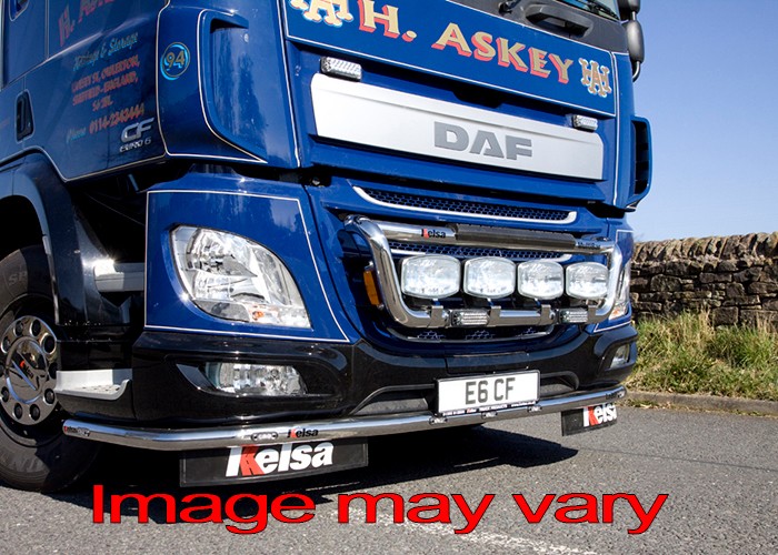 (RVS) (DLS07/A) LoBar met ORANJE led voor Daf CF Euro 6