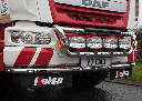 RVS LoBar voor DAF LF Euro 6  | 5 Witte & 2 Oranje LEDs