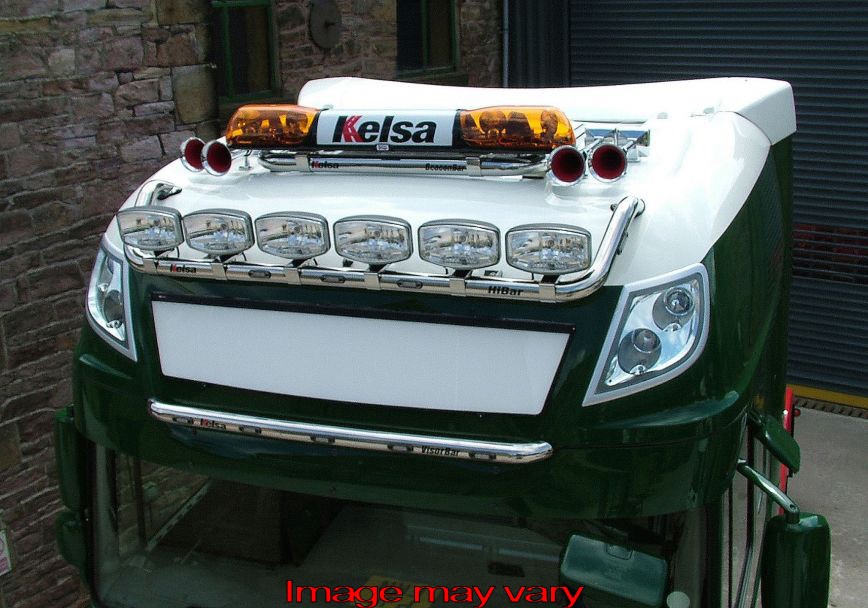 Aluminium BeaconBar voor Daf 105 & XF Euro 6 SSC incl. 2 klem
