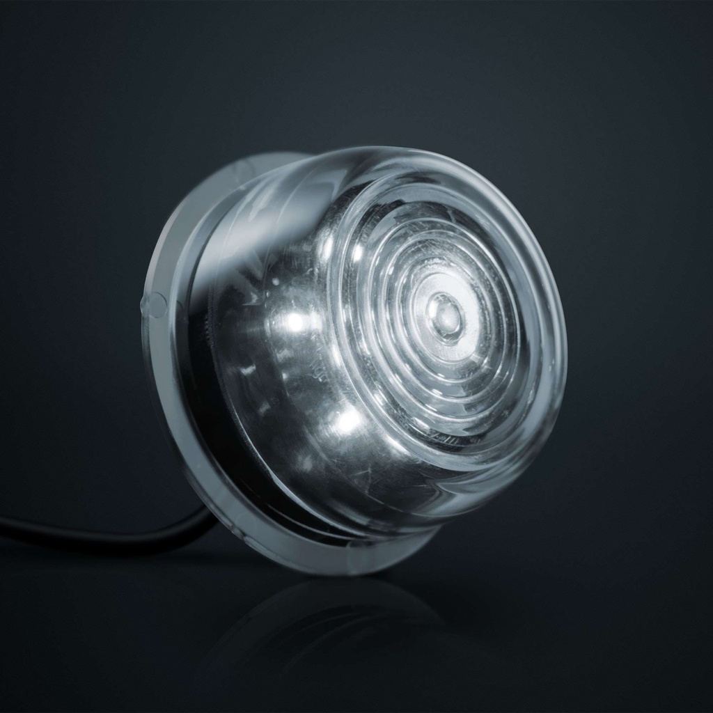 Viking ADR 6 LED Unit White | Clear Lens | 5m Cable