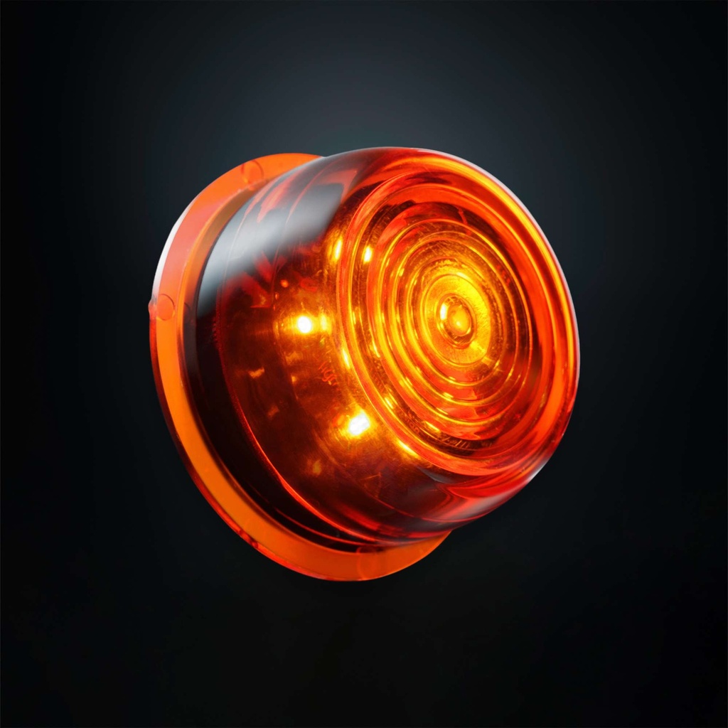 Viking 6 LED Unit Amber | Amber Lens | 0,5m Cable