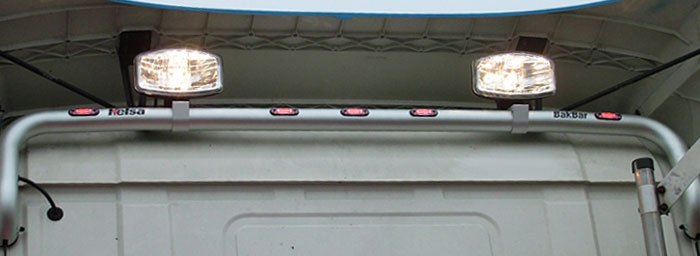 5 Rode LEDs in BakBar