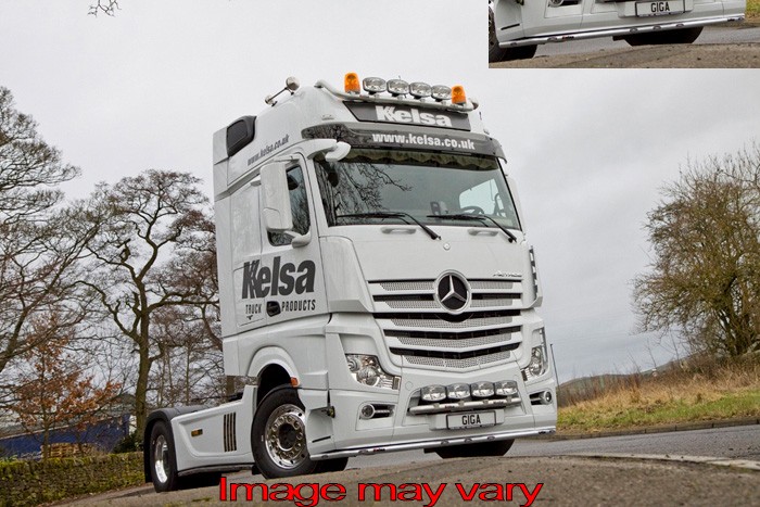 LoBar Aluminum - Mercedes Actros MP4 Big/Giga/StreamSpace 2.5 - 7 Amber LED