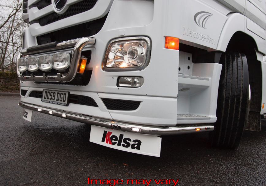 LoBar St. Steel for Mercedes ACTROS MP2 & MP3 - 5 White & 2 Amber LED