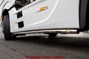 RVS SideBars voor Mercedes Actros MP4 & MP5 | Wielbasis 3850mm | 5 Oranje LEDs