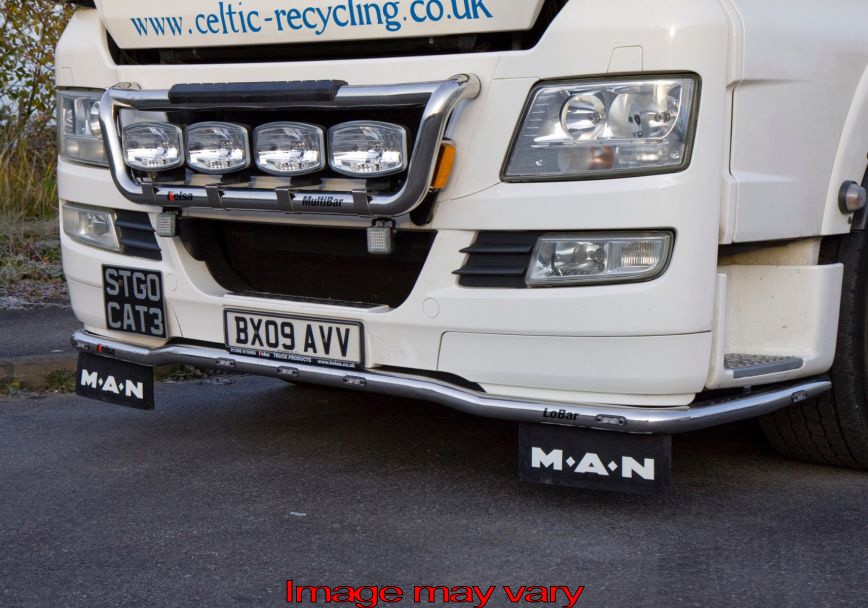 TGX LOBAR MET 5 WITTE EN 2 ORANJE LED'S ALUMINIUM