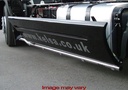 RVS Sidebars voor Renault Magnum 2008+ | Wielbasis 4120mm | 6 Oranje LEDs