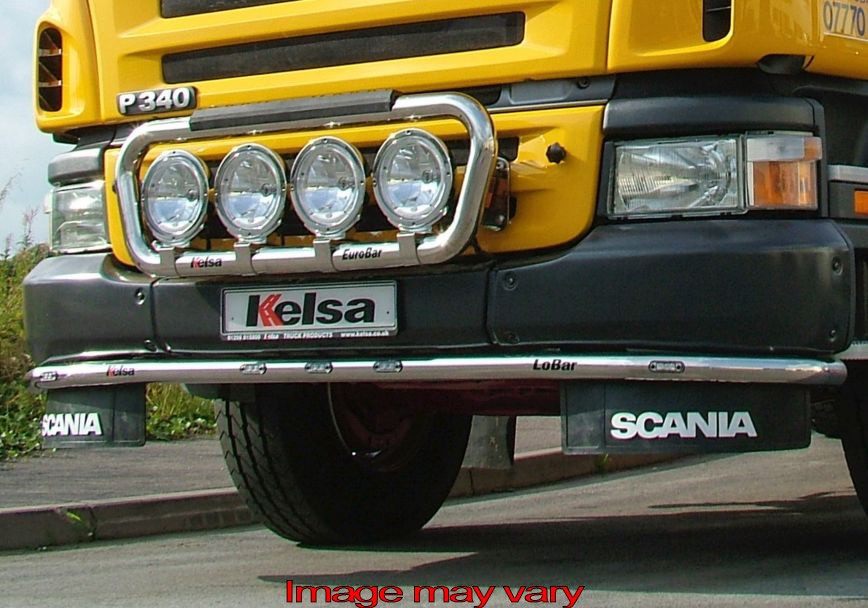 Aluminium LoBar voor Scania R1 met Bouwbumper | 5 Witte LEDs