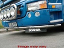Aluminium LoBar voor Scania R1 met Hoge Bumper | 5 Witte & 2 Oranje LEDs