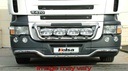 Stainless Steel LoBar for Scania R1 with Low Bumper | 5 Amber LEDs