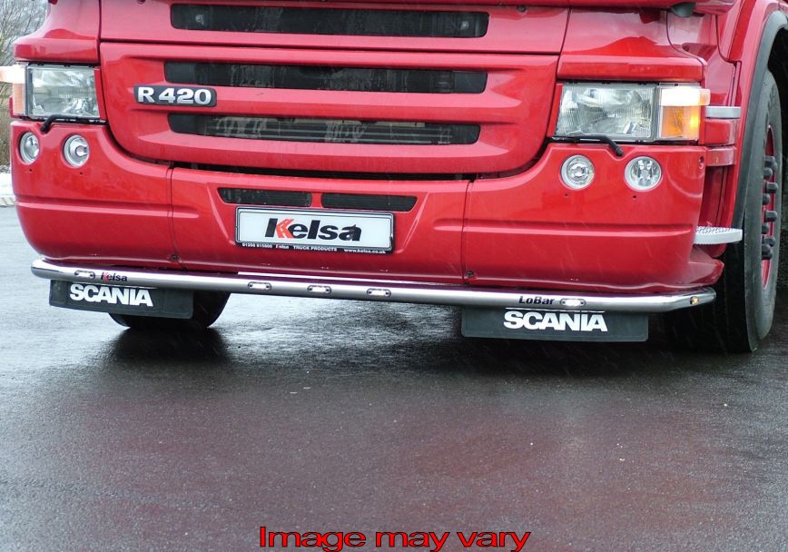 RVS LoBar voor Scania R1 met Lage Bumper | 7 Oranje LEDs