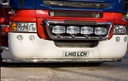 Stainless Steel LoBar for Scania R2 with Low Bumper | 7 Amber LEDs