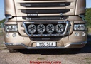 (RVS) (SLS12/W) R SERIE TYPE 2 LOBAR MET WITTE LED'S RVS (lage bumper)(voorkant)