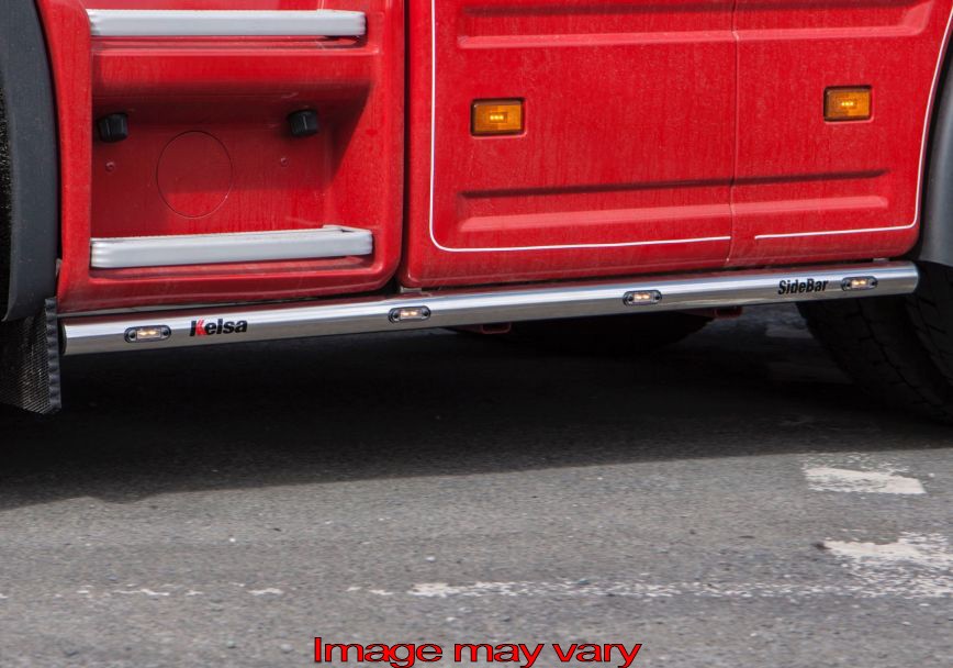 Aluminium SideBars voor Scania 4/R-Serie 6x2 Midlift | 4 Oranje LEDs